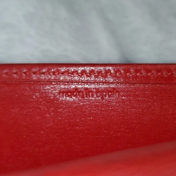 Louis Vuitton Red Epi Long Wallet Pouch